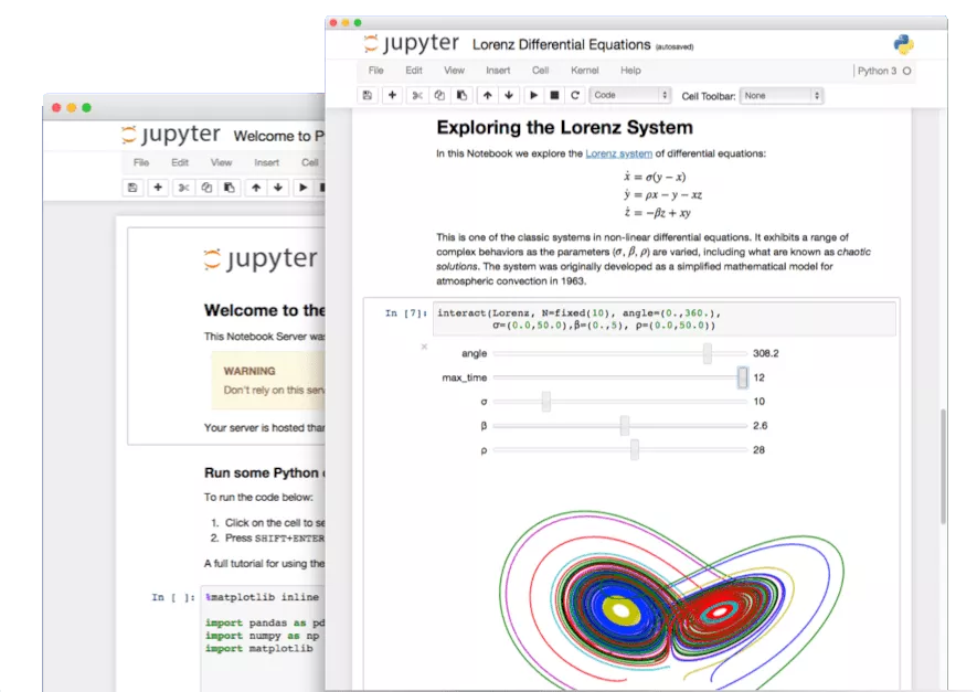 Imagem retirada do site oficial do Jupyter Notebook
